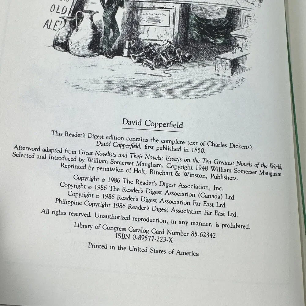 David Copperfield Charles Dickens Reader's Digest The World's Best Reading 1986